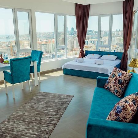 Panorama Baku - 22 Floorアパートホテル エクステリア 写真