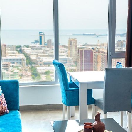 Panorama Baku - 22 Floorアパートホテル エクステリア 写真
