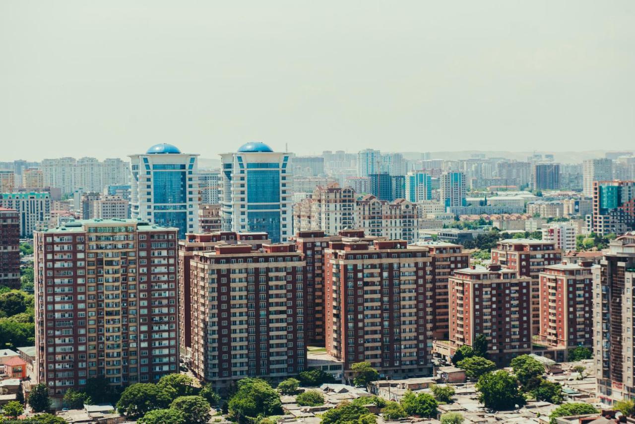 Panorama Baku - 22 Floorアパートホテル エクステリア 写真
