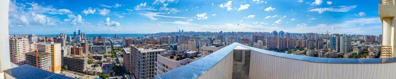 Panorama Baku - 22 Floorアパートホテル エクステリア 写真
